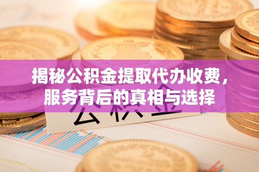 惠安揭秘公积金提取代办收费，服务背后的真相与选择
