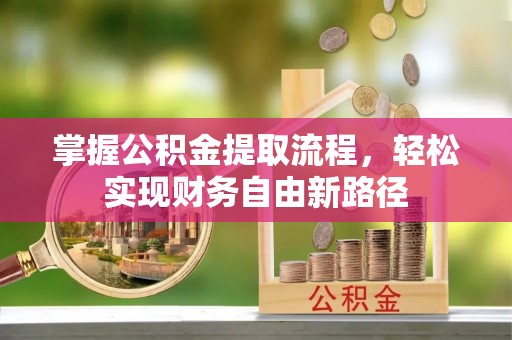 惠安掌握公积金提取流程，轻松实现财务自由新路径